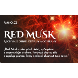 RED MUSK - svíčka ve skle
