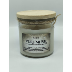 Svíčka ve skle - BÍLÝ PURE...