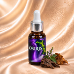 OSIRIS olejový parfém 10 ml – lahvička s oudovým dřevem, tabákem a pačuli na hedvábí