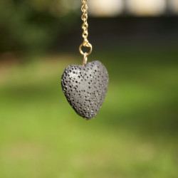 Lávové srdce - náhrdelník -...