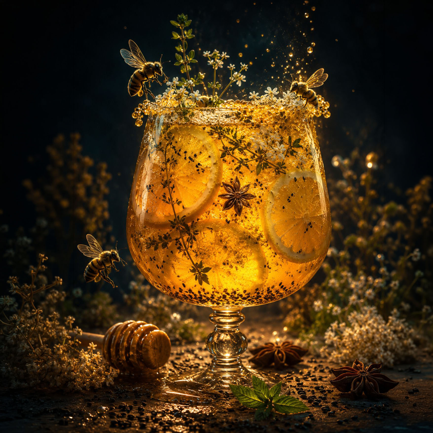 Letní bylinková limonáda